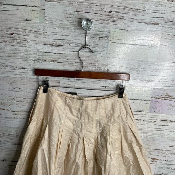 Club Monaco cream polka dot a line full skirt white size 2 NWT - Picture 10 of 11